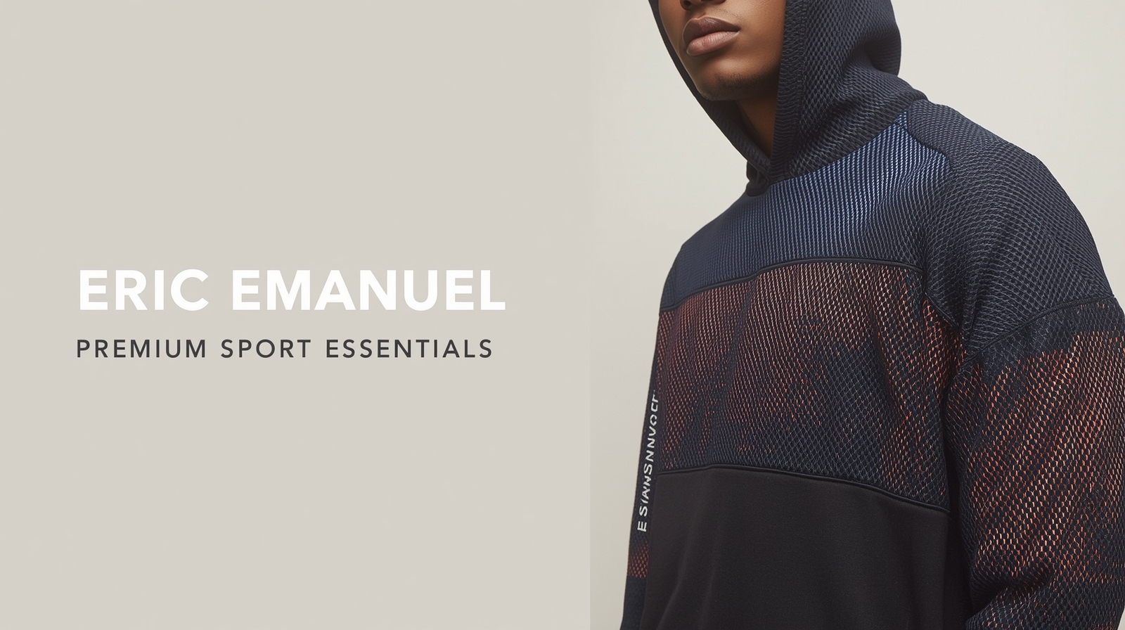 Eric Emanuel hoodies eCommerce banner